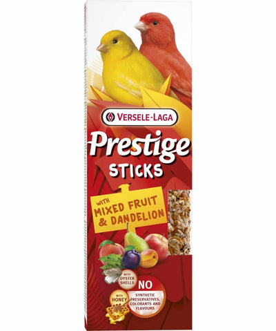 Versele - Laga Prestige Sticks Kanarie Exotisk Frukt - Handla på Gaston