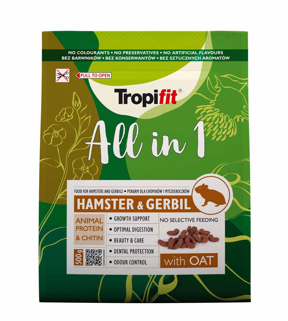 TROPIFIT TROPIFIT HAMSTER & GERBIL 500G