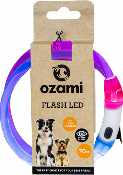 Ozami Flash Led Collar Multicolour - Handla på Gaston