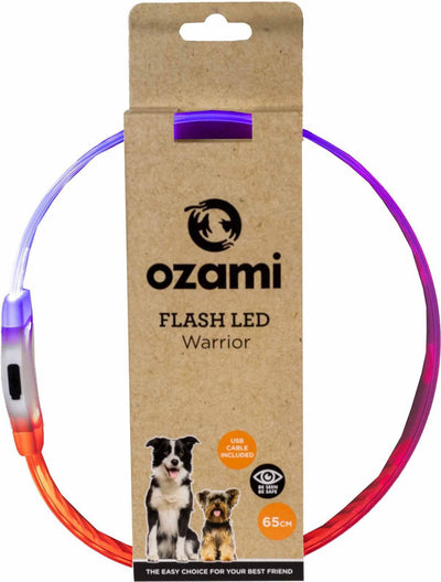 Ozami Flash Led Collar Warrior Multicolour - Handla på Gaston