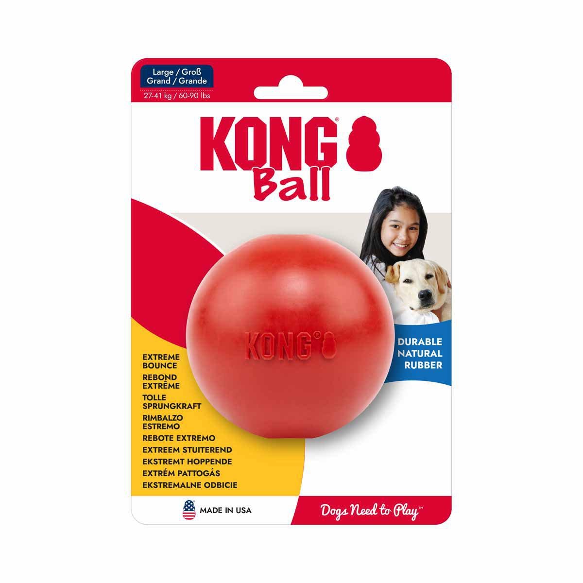 KONG Ball W/Hole L - Handla på Gaston