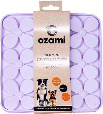 OZAMI Silicone Snuffle Flower Purple Square - Handla på Gaston