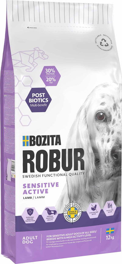 Bozita Robur Sensitive Grain Free Active - Handla på Gaston