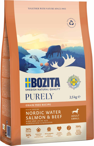 Bozita Dog Purely Adult Senior Salmon & Beef - Handla på Gaston