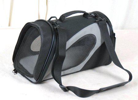 Transportväska Nylon Lutande Svart/Grå Medium 48X24X29Cm