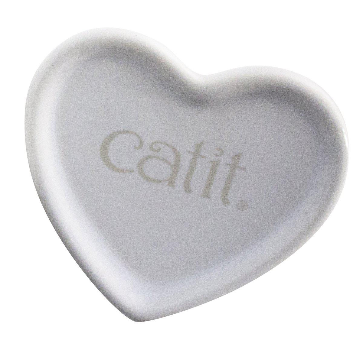 CATIT Ceramic Heartskål 8X7Cm