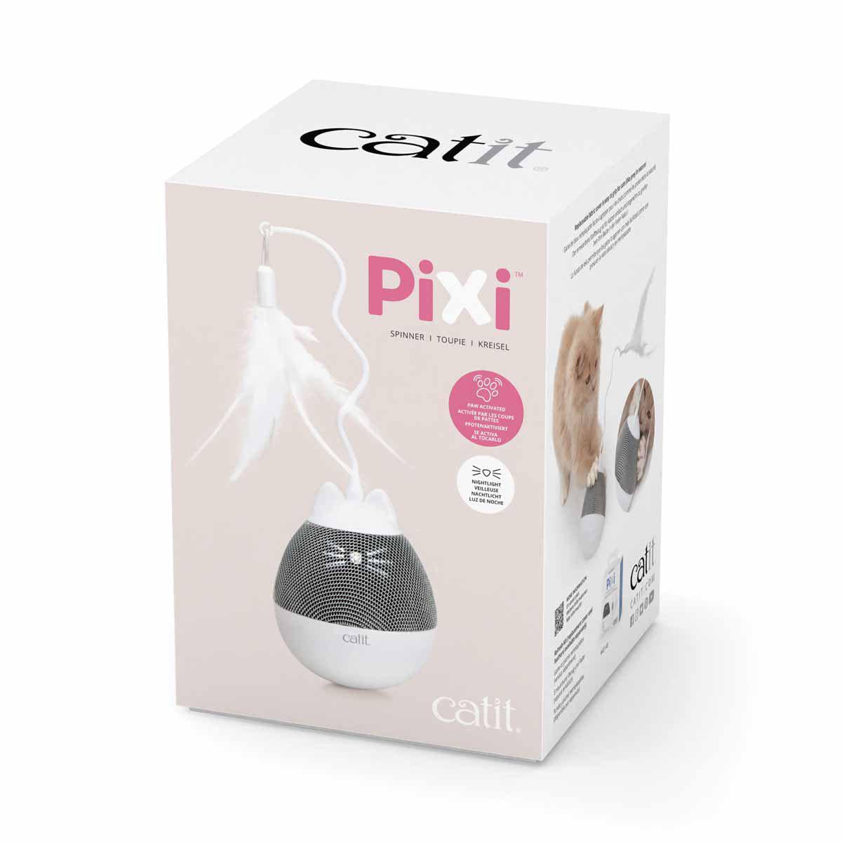 CATIT Pixi Spinner White & Grey
