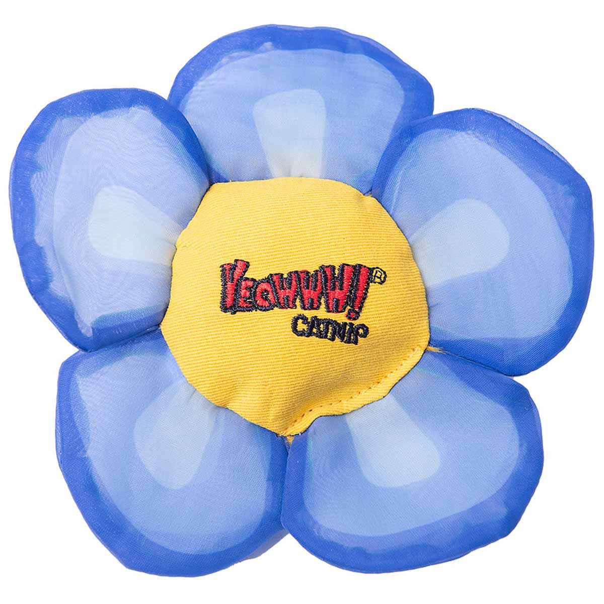 YEOWWWW YEOWWW CATNIP BLOMMA BLÅ 14x14x2,5CM
