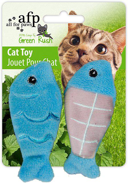 ALL FOR PAWS Green Rush Dagens Fångst Med Catnip 6Cmmix Färg