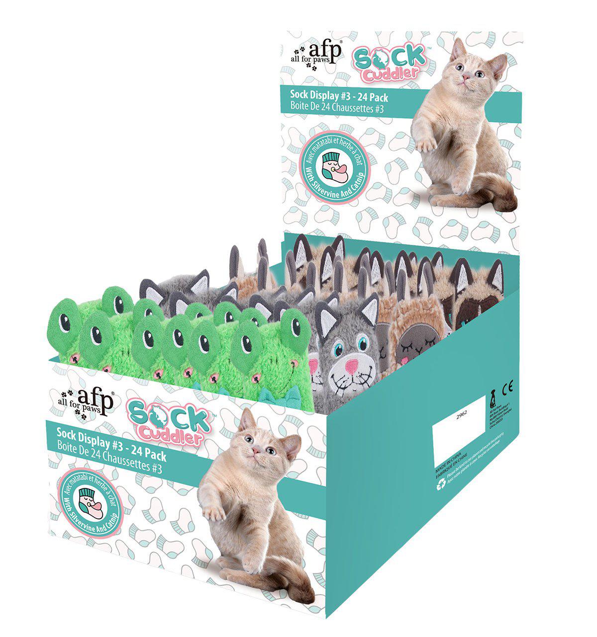 ALL FOR PAWS Kattleksak Sock Display No3 - Handla på Gaston