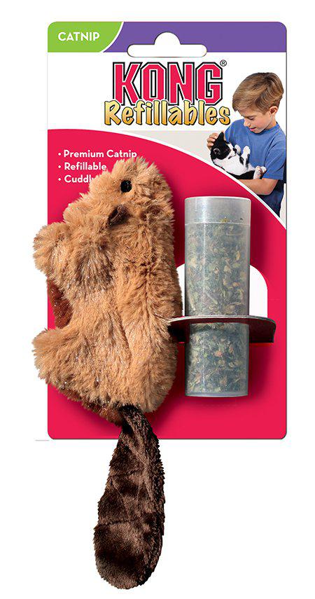 Kong Refillable Catnip Beaver - Handla på Gaston