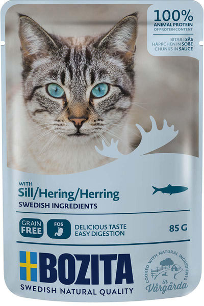 Bozita Feline Sill i sås Pouch - Handla på Gaston
