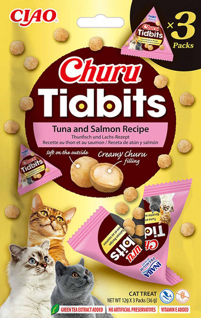 CHURU Cat Tidbits Tuna And Salmon 3St