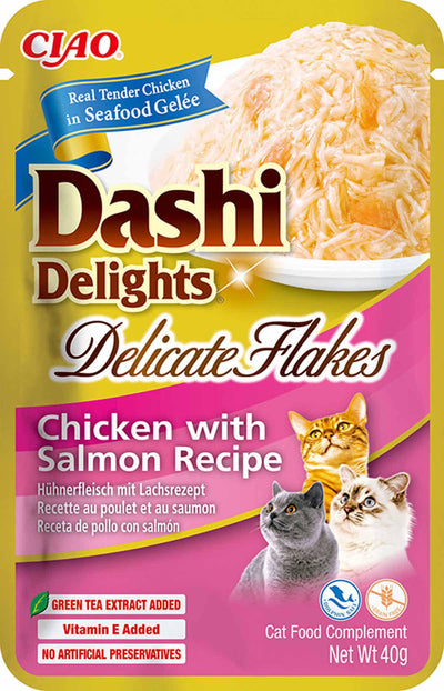 DASHI DELIGHTS Delicate Flakes Chicken/Salmon - Handla på Gaston