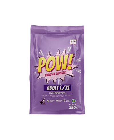 POW! Dog Adult Large / X - Large Pork - Handla på Gaston