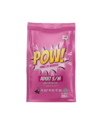 POW! Dog Adult Small / Medium Pork - Handla på Gaston