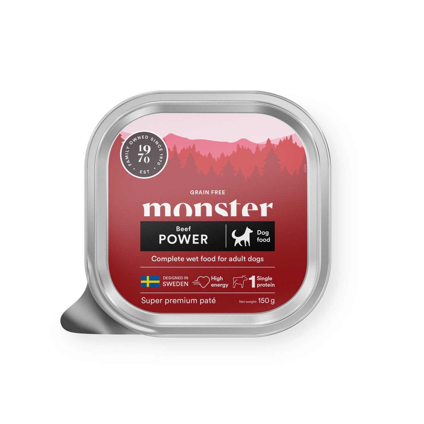 Monster Dog Power Beef Paté - Handla på Gaston