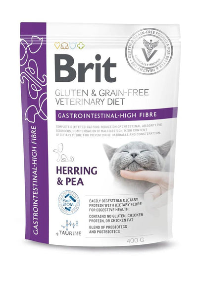 Brit GF Vet Diet Cat Gastrointestinal High Fibre - Handla på Gaston