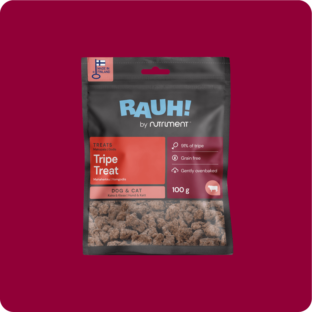 RAUH! Godis Beef Tripe Treat - Handla på Gaston