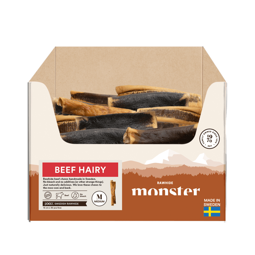 Monster Raw Beef Hairy Medium - Handla på Gaston