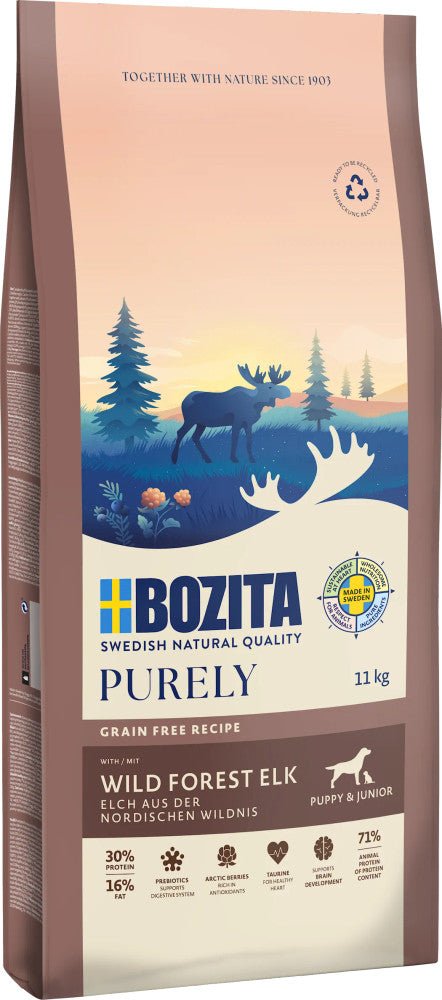 Bozita Dog Purely Puppy & Junior Elk - Handla på Gaston