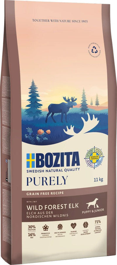 Bozita Dog Purely Puppy & Junior Elk - Handla på Gaston