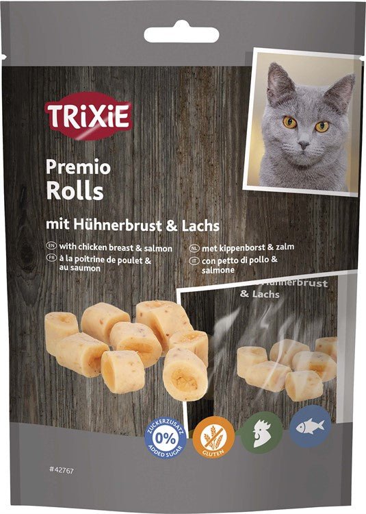 Trixie Premio Rolls with chicken breat & salmon - Handla på Gaston
