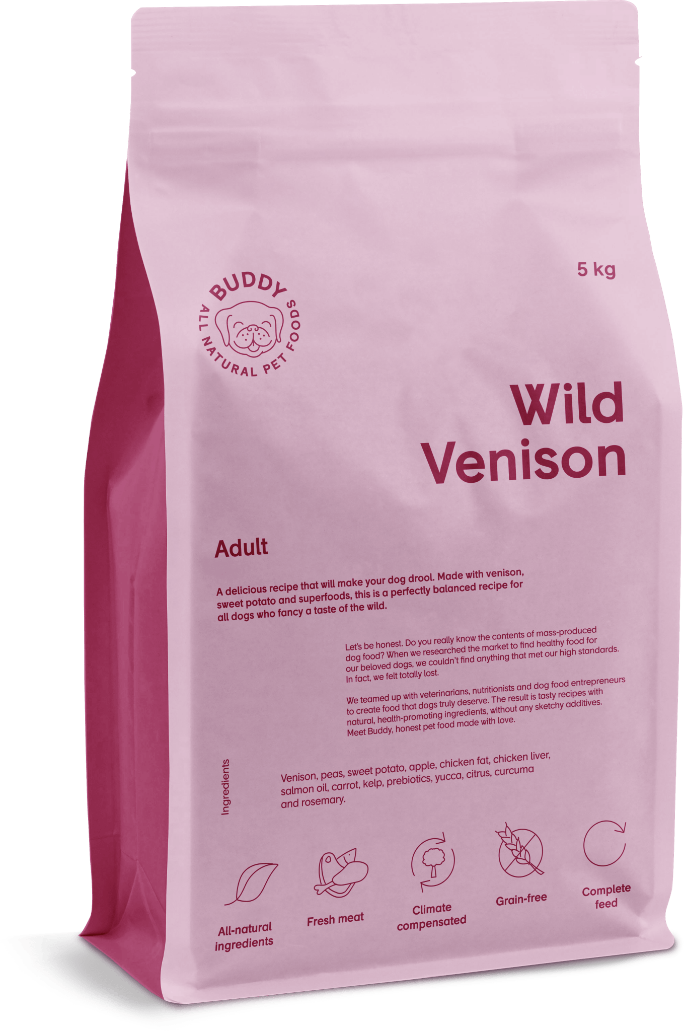 Buddy Wild Venison - Handla på Gaston