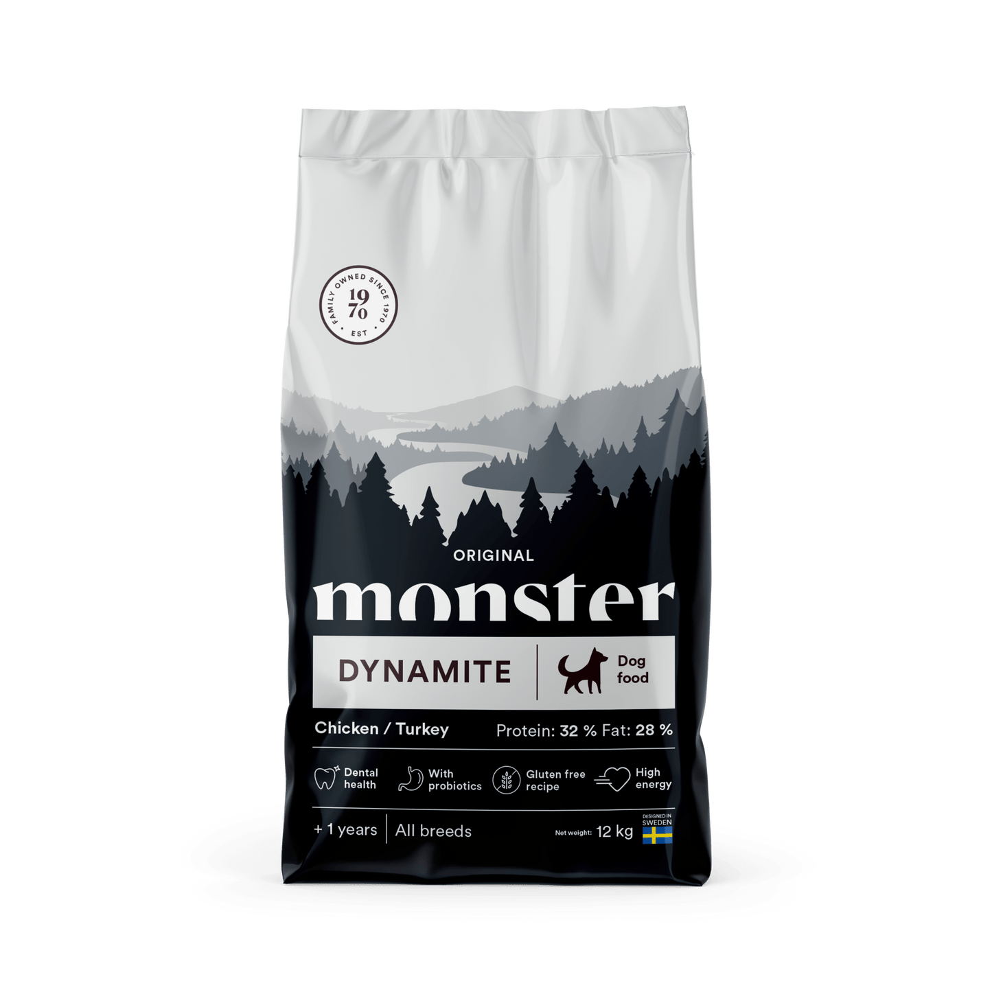 Monster Dog Original Dynamite Chicken/Turkey - Handla på Gaston