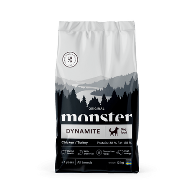Monster Dog Original Dynamite Chicken/Turkey - Handla på Gaston