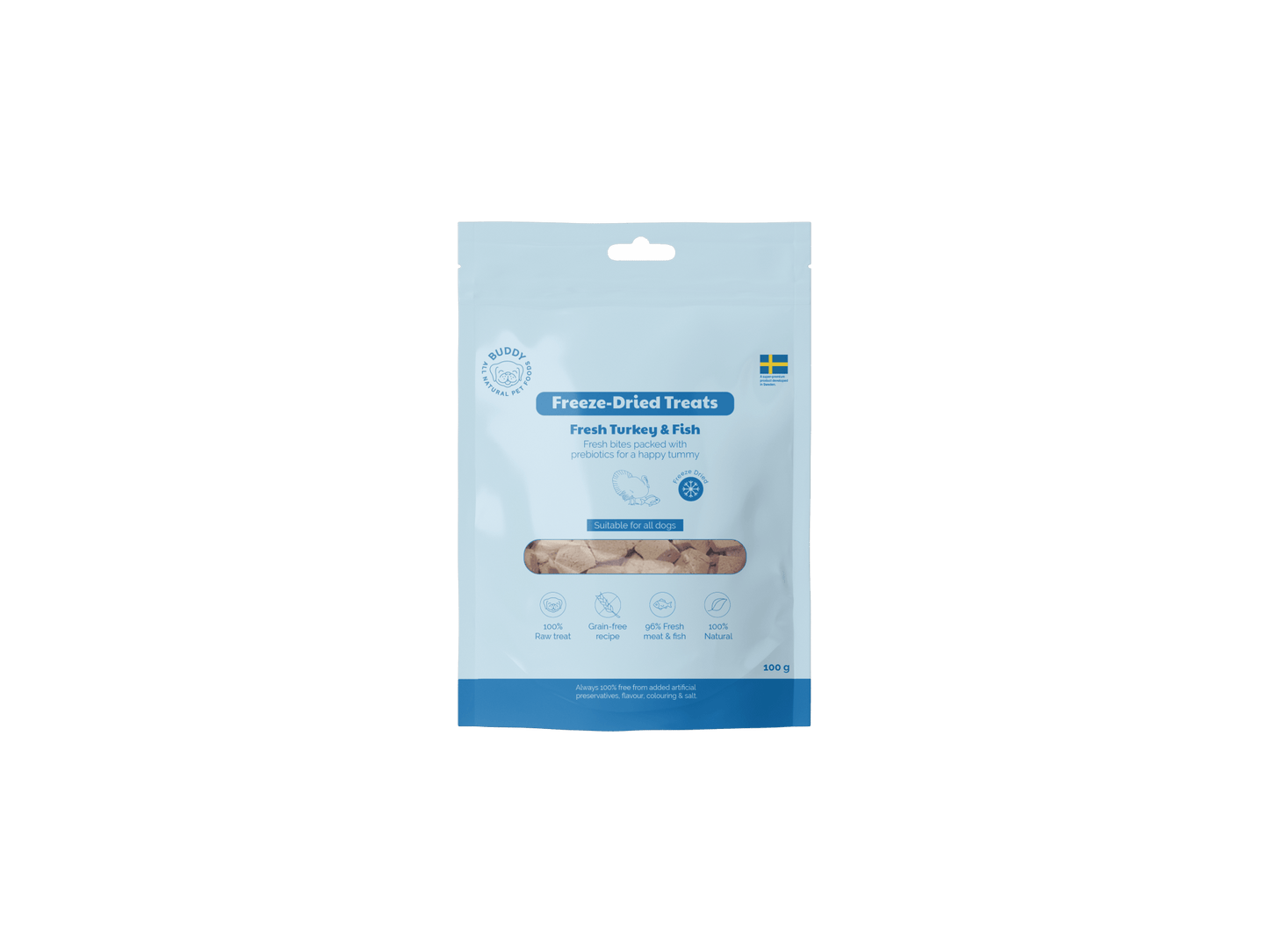 Buddy Freeze - dried Fresh Raw Turkey & Fish - Handla på Gaston