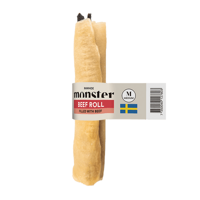 Monster Rawhide Beef Filled Beef Medium - Handla på Gaston