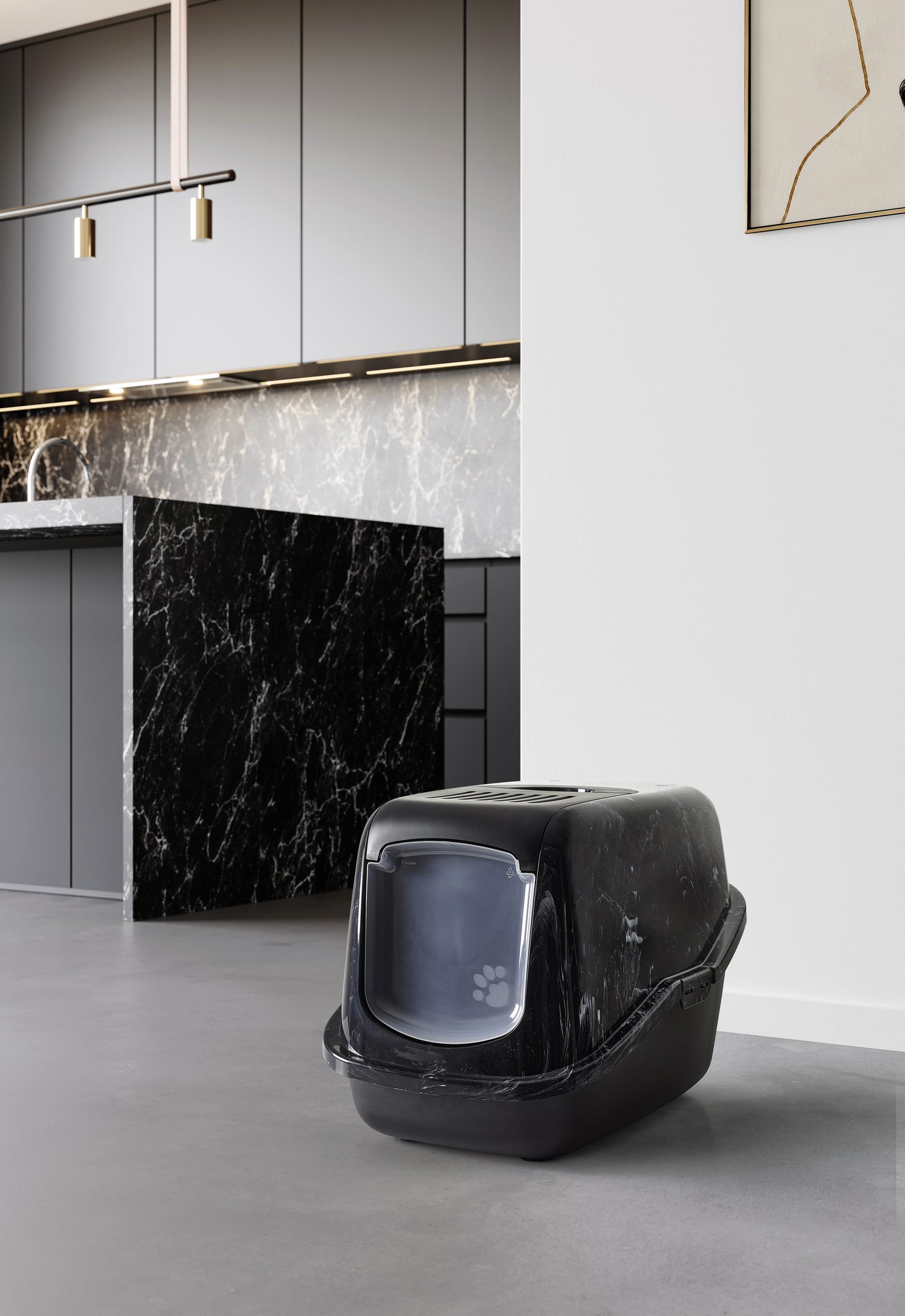 Savic Nestor Marble - Marble black white-black