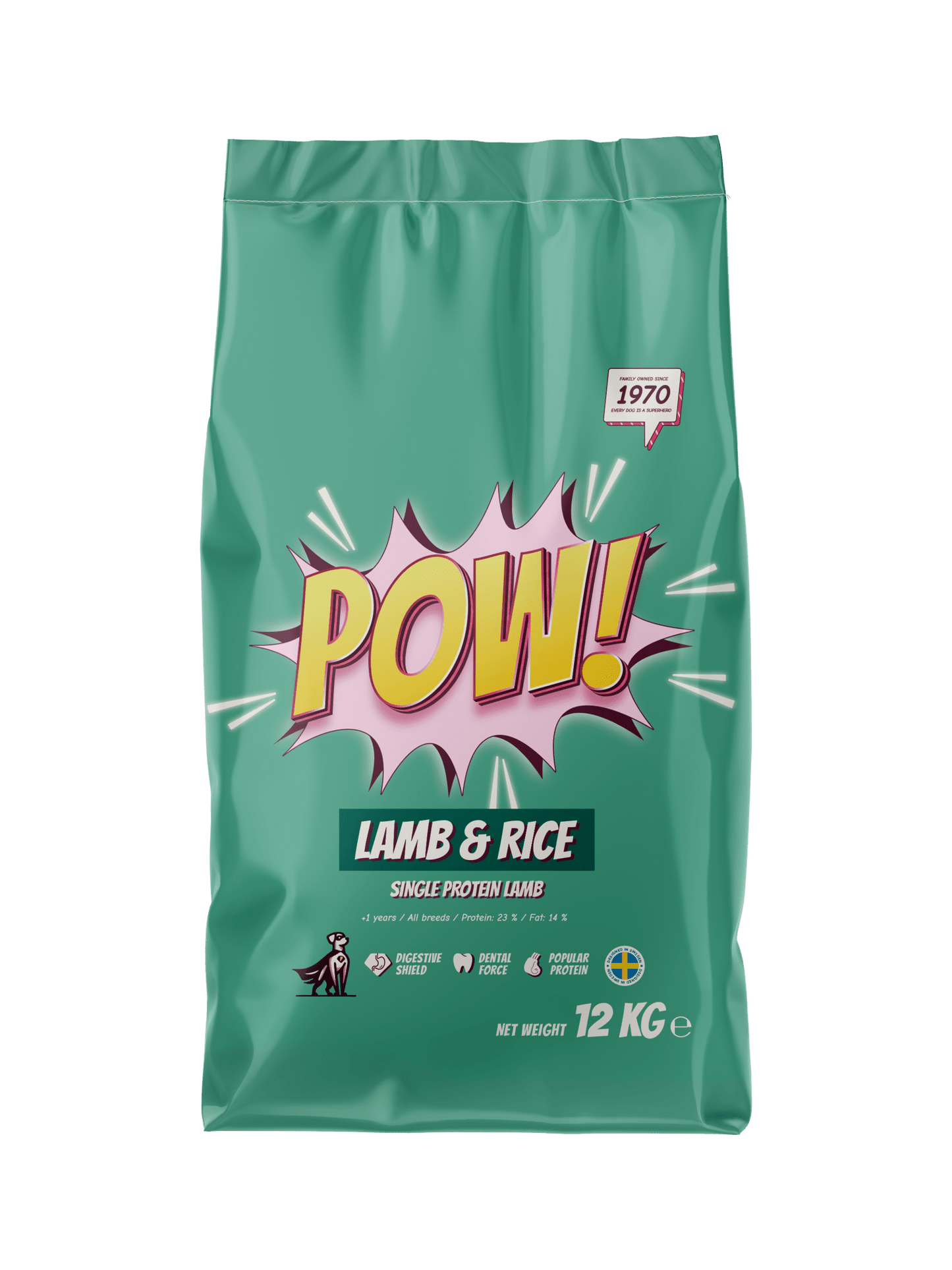 POW! Dog Adult Lamb & Rice - Handla på Gaston