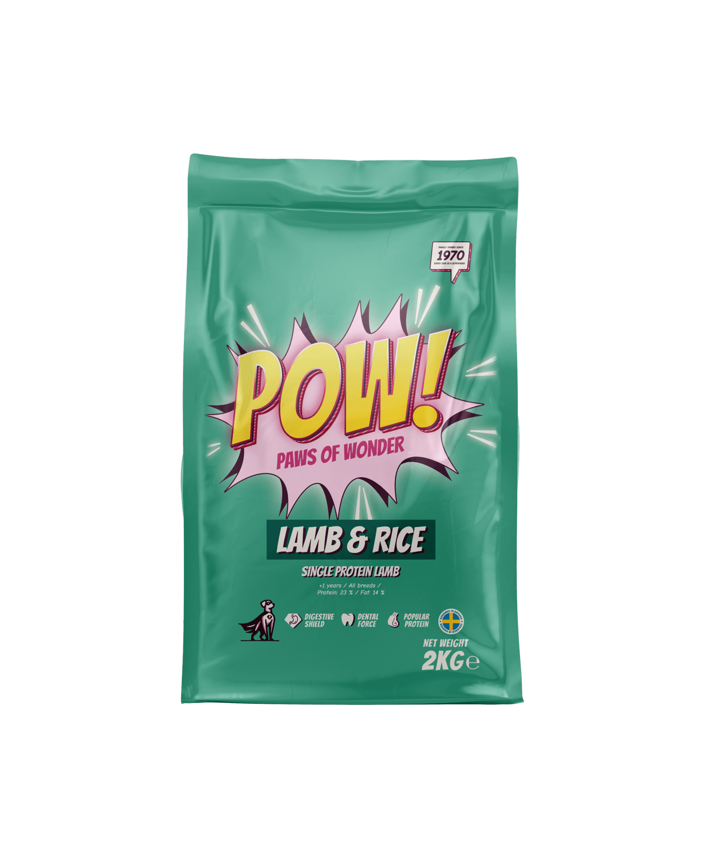 POW! Dog Adult Lamb & Rice - Handla på Gaston