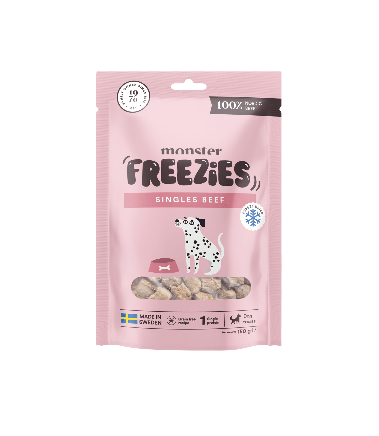 Monster Dog Treats Freeze Dried Beef - Handla på Gaston