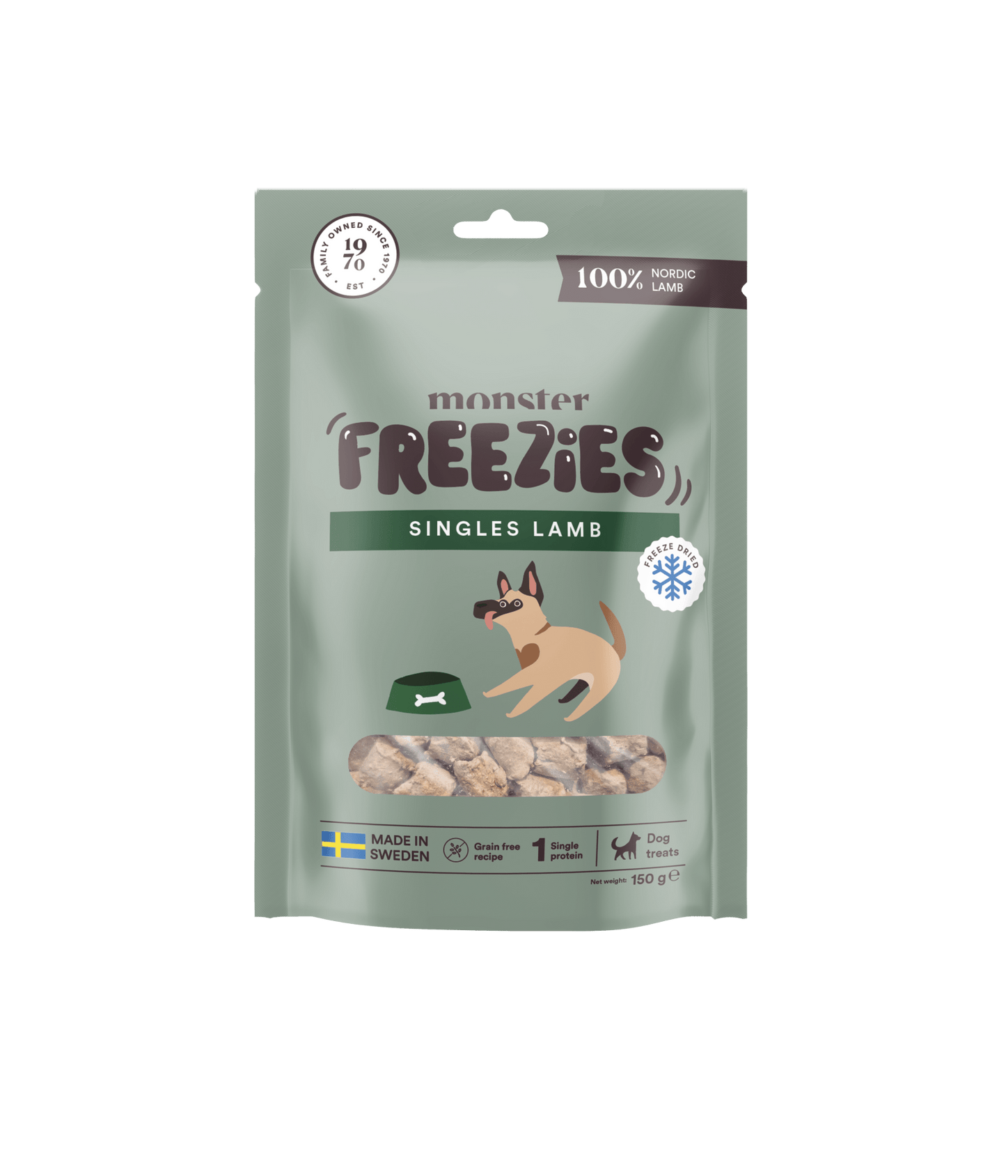 Monster Dog Treats Freeze Dried Lamb - Handla på Gaston