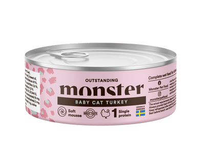 Monster Cat Baby Mousse Can - Handla på Gaston