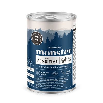 Monster Dog Sensitive Fish Can - Handla på Gaston