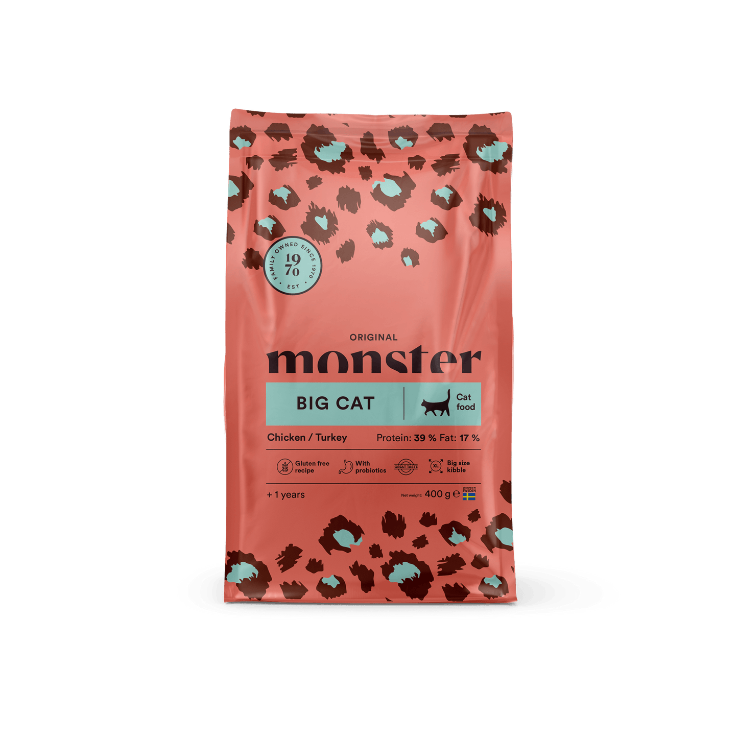 Monster Cat Original Big Cat Chicken/Turkey - Handla på Gaston