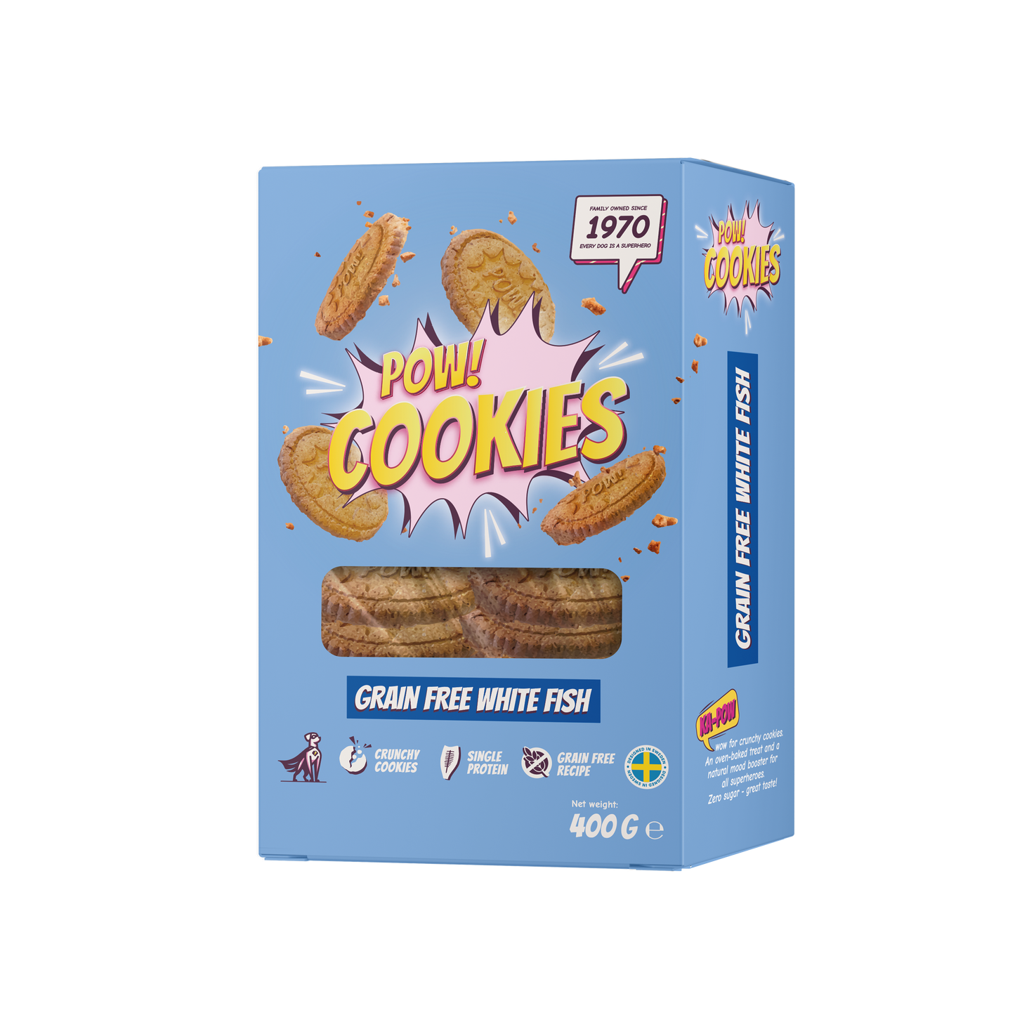 POW! Dog Cookie Grain Free Whitefish