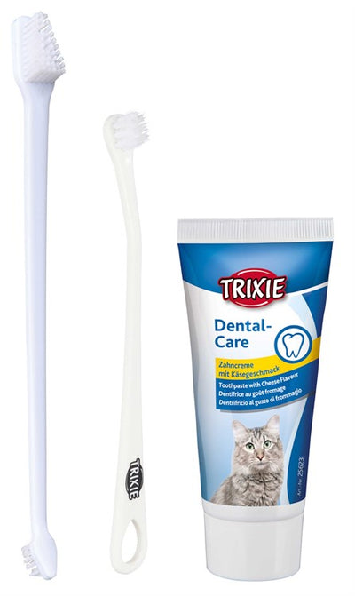 TRiXiE tandvårdsset för katt med tandkräm - Handla på Gaston