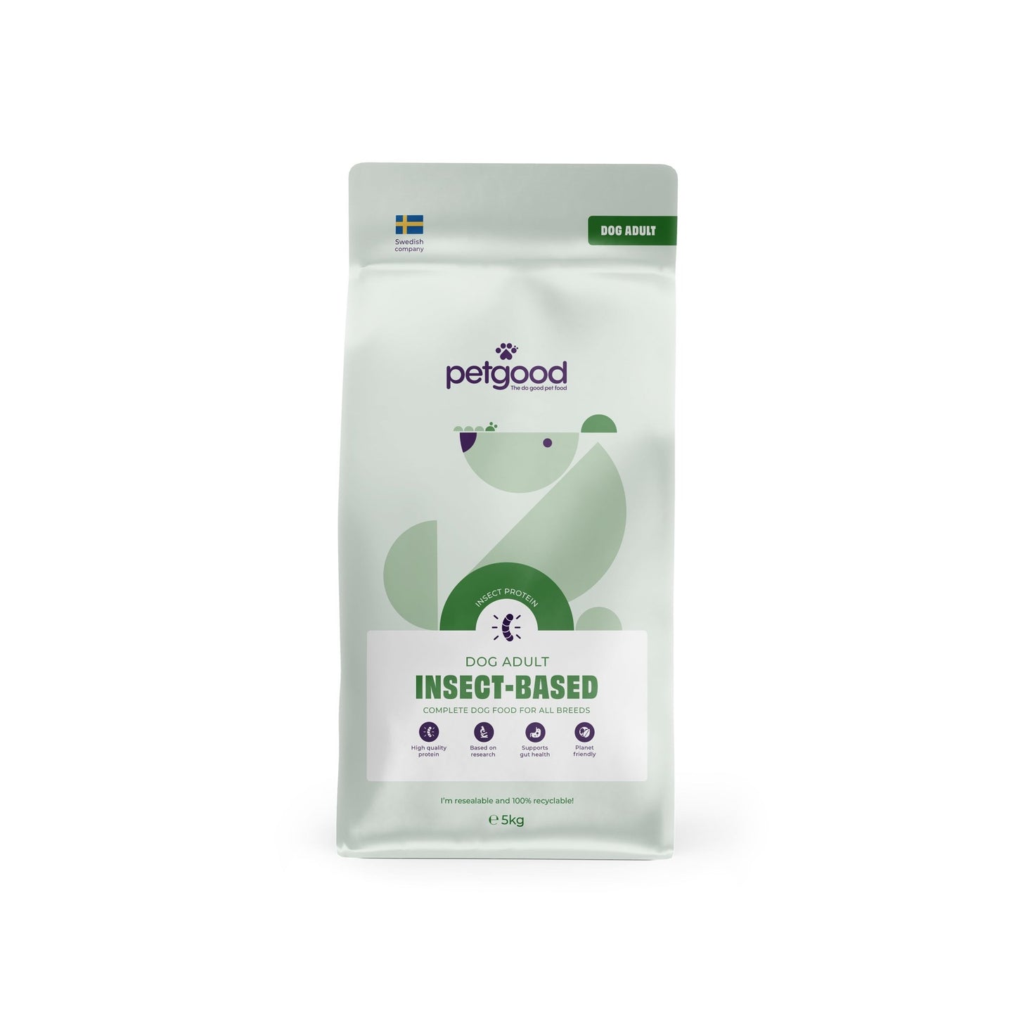 Petgood insektsbaserat premiumfoder - vuxen hund - Handla på Gaston