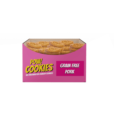 POW! Dog Cookie Grain Free Pork - Handla på Gaston