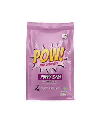 POW! Dog Puppy Small / Medium Pork - Handla på Gaston