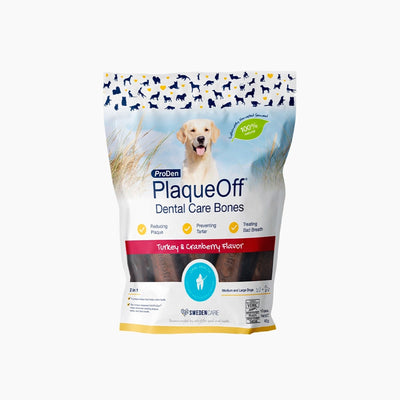 ProDen PlaqueOff® Dental Care Bones Turkey & Cranberry - Handla på Gaston