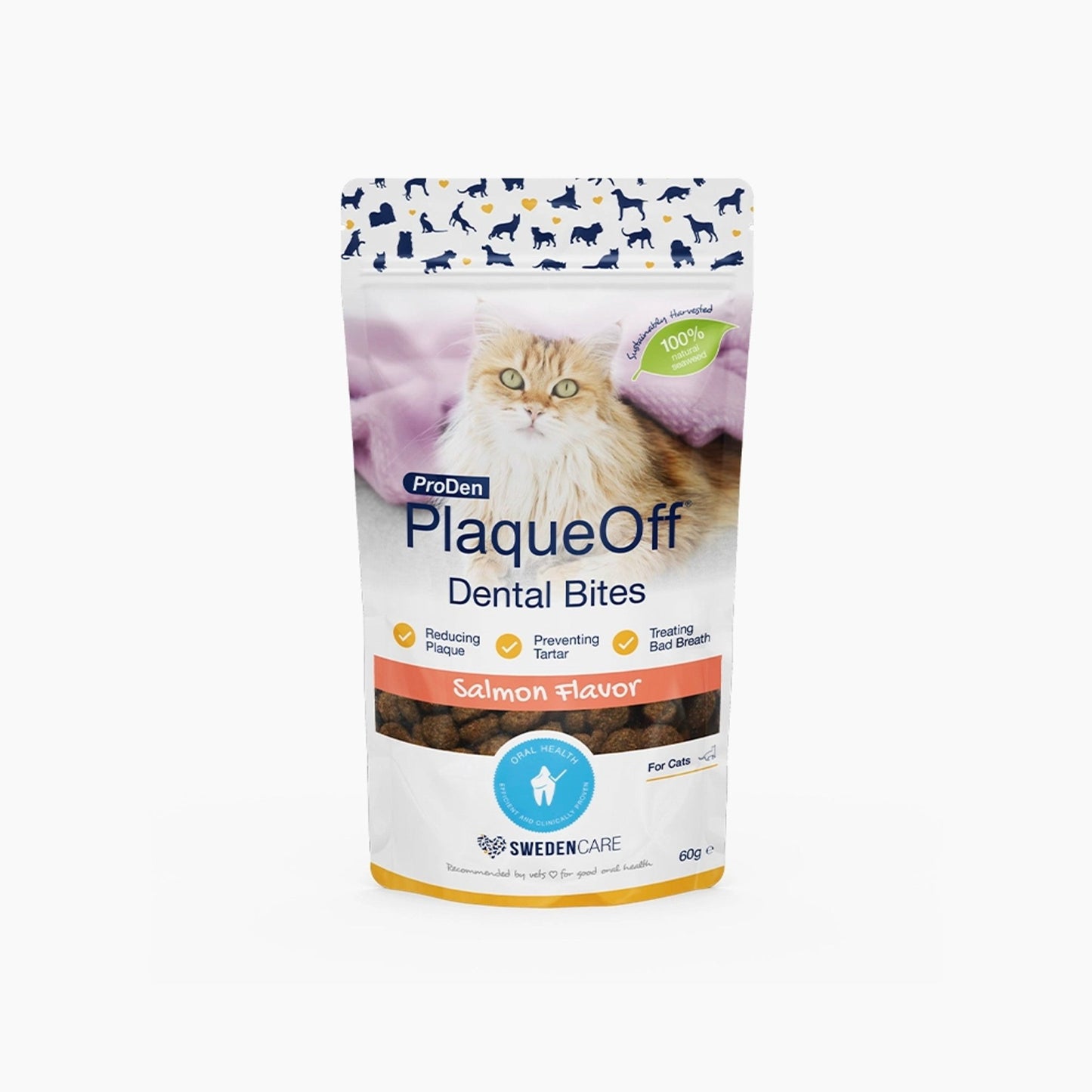 ProDen PlaqueOff® Dental Bites Katt Salmon - Handla på Gaston