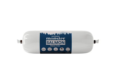 Monster Dog Sausage Salmon - Handla på Gaston