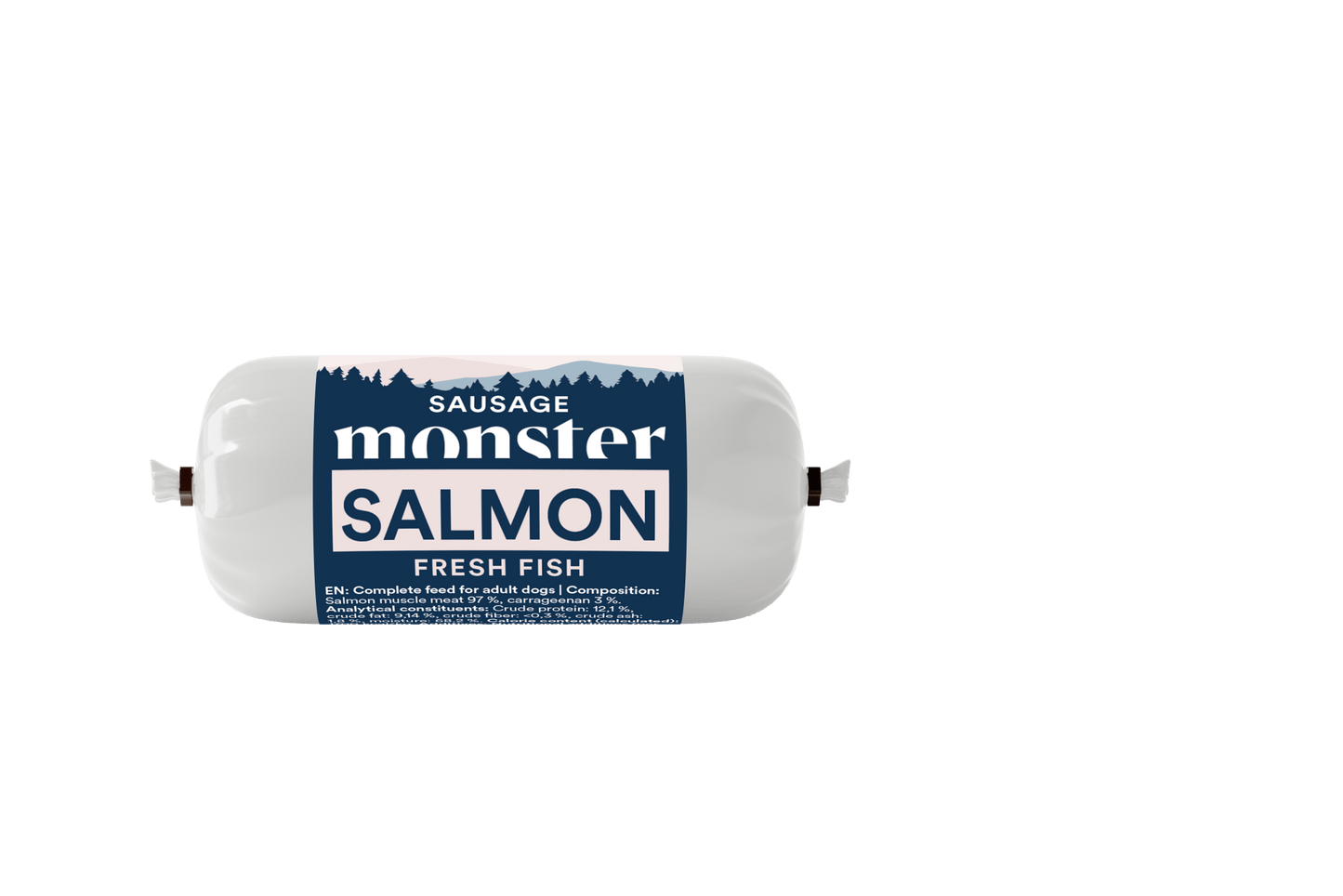 Monster Dog Sausage Salmon - Handla på Gaston