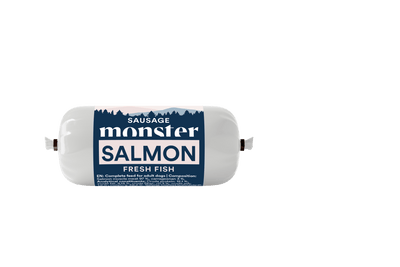 Monster Dog Sausage Salmon - Handla på Gaston